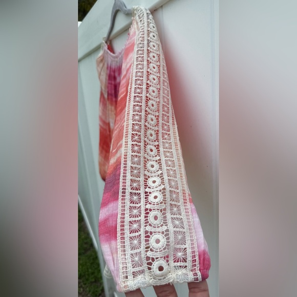 Zac & Rachel Off Shoulder 3/4 Length Sleeve Blouse W/ Crochet/Lace. Medium. NWT - Picture 4 of 7